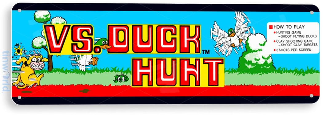 Gaming Console Shop - Targa in latta Duck Hunt Arcade