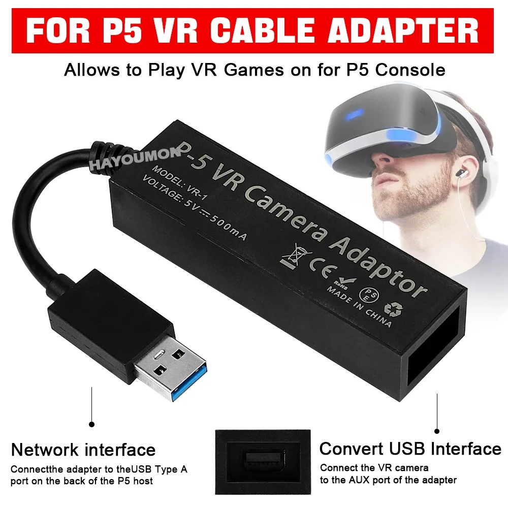 Gaming Console Mini - Adattatore Cavo VR per PS5, Connettore