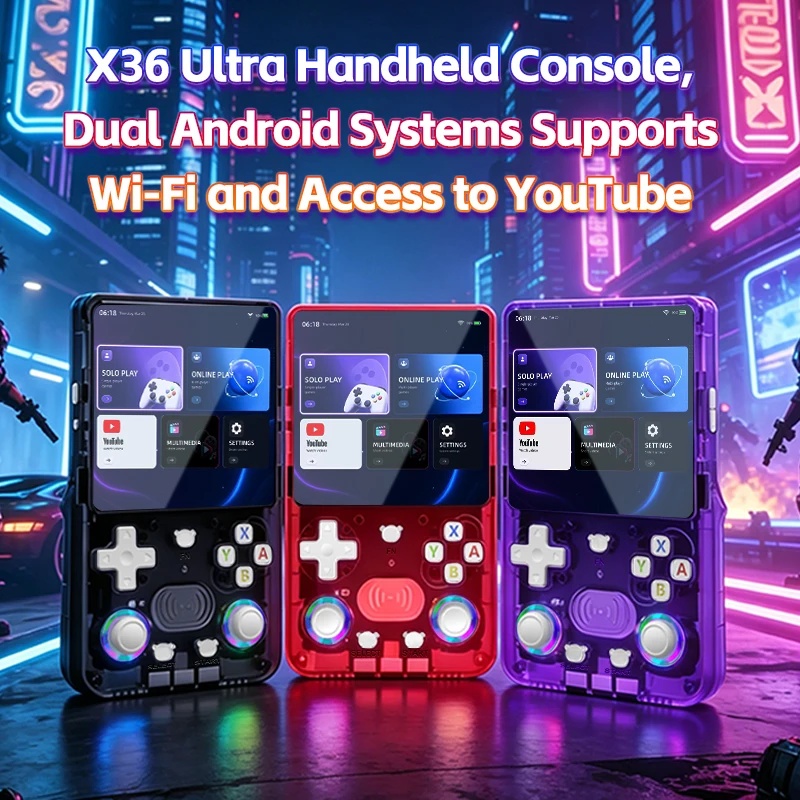Retro Gaming Console Youtube - Console Portatile Retro X36Ultra Android 10.0