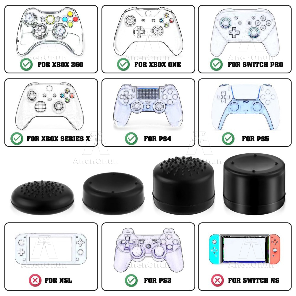 8PCS Thumb Grip Cap Controller - Gaming Console For Pc recensione e prezzo